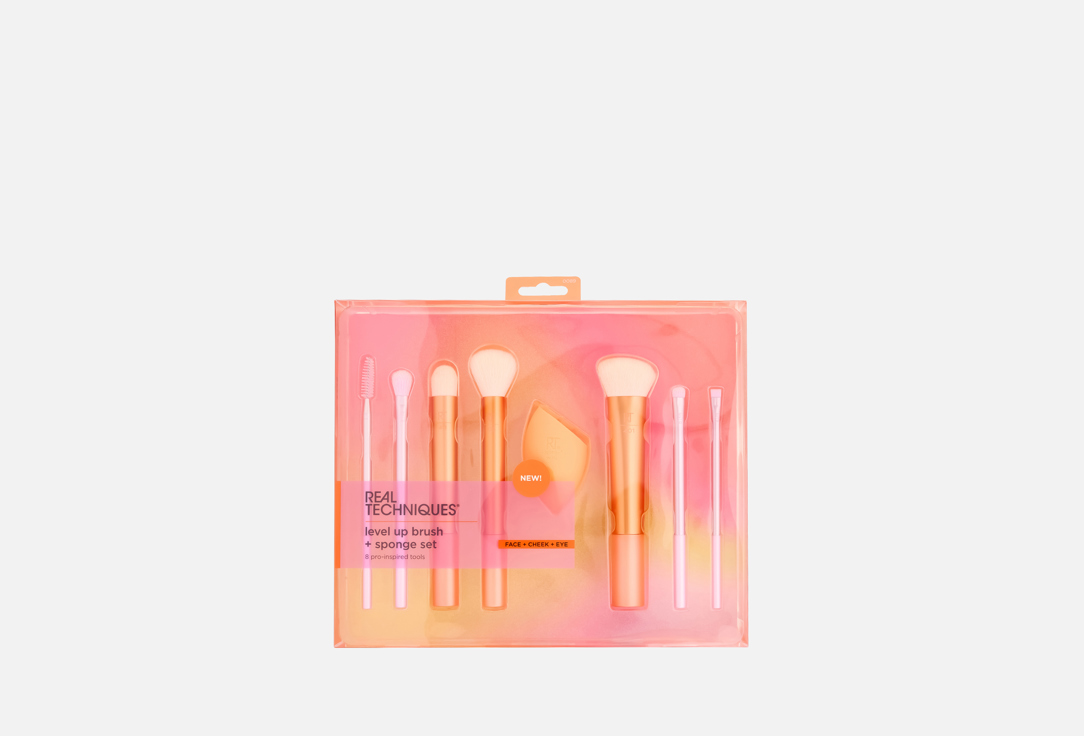 Набор кистей и спонж для макияжа REAL TECHNIQUES, Level up brush + sponge set 8 шт
Набор кистей и спонж для макияжа REAL TECHNIQUES, Level up brush + sponge set 8 шт