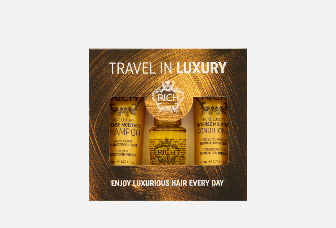 Набор средств для волос RICH, Travel in luxury 3 шт
Набор средств для волос RICH, Travel in luxury 3 шт