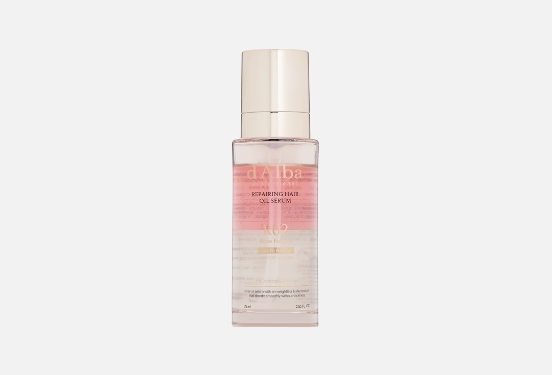Масло-сыворотка для волос D'ALBA, Professional Repairing Rose Freesia 75 мл
Масло-сыворотка для волос D'ALBA, Professional Repairing Rose Freesia 75 мл