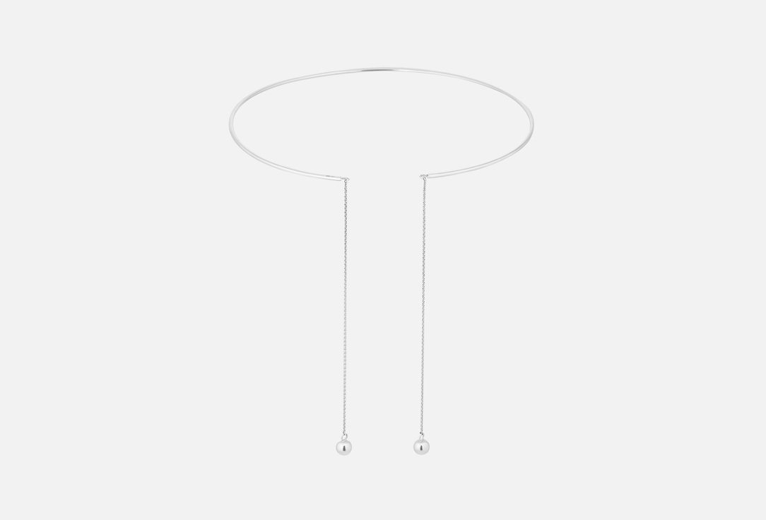 Чокер серебряный ЕЖЕВИКА, Подвижные шарики 1 шт
Чокер серебряный ЕЖЕВИКА, Подвижные шарики 1 шт