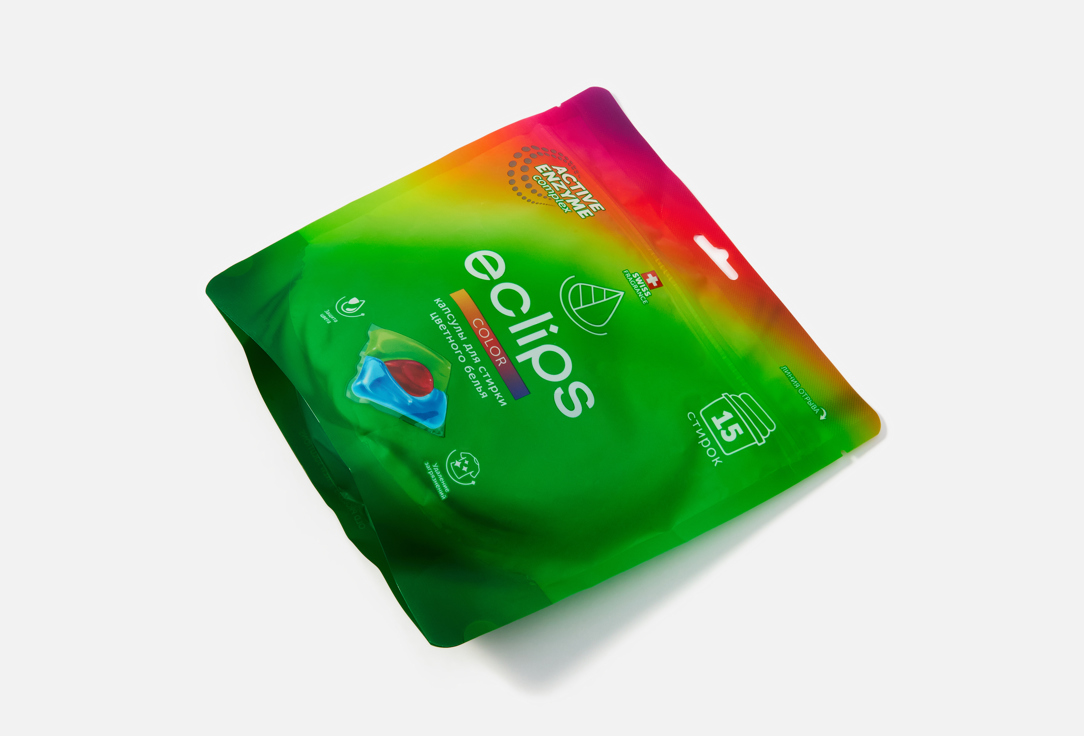 Капсулы для стирки ECLIPS, Color 30 шт
Капсулы для стирки ECLIPS, Color 30 шт