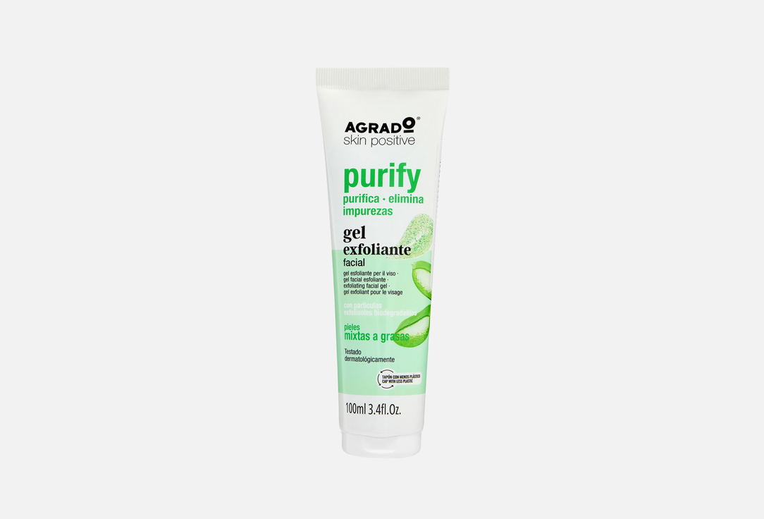Гель-эксфолиант для умывания AGRADO, Purify 100 мл
Гель-эксфолиант для умывания AGRADO, Purify 100 мл