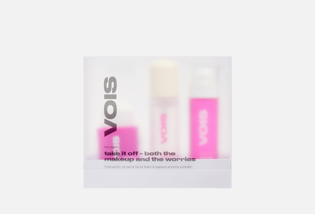 подарочный набор для ухода за кожей лица VOIS, Intensive cleansing 3 шт
подарочный набор для ухода за кожей лица VOIS, Intensive cleansing 3 шт
