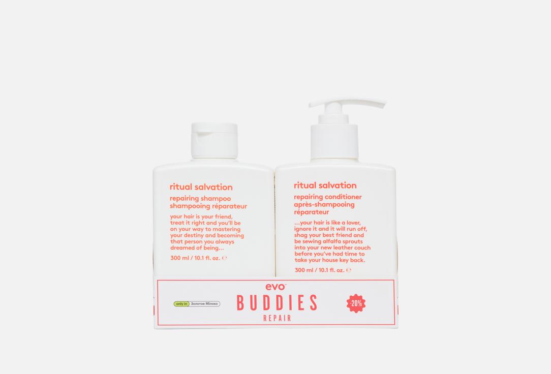 Набор для восстановления волос EVO, Ritual salvation repairing buddies 2 шт
Набор для восстановления волос EVO, Ritual salvation repairing buddies 2 шт