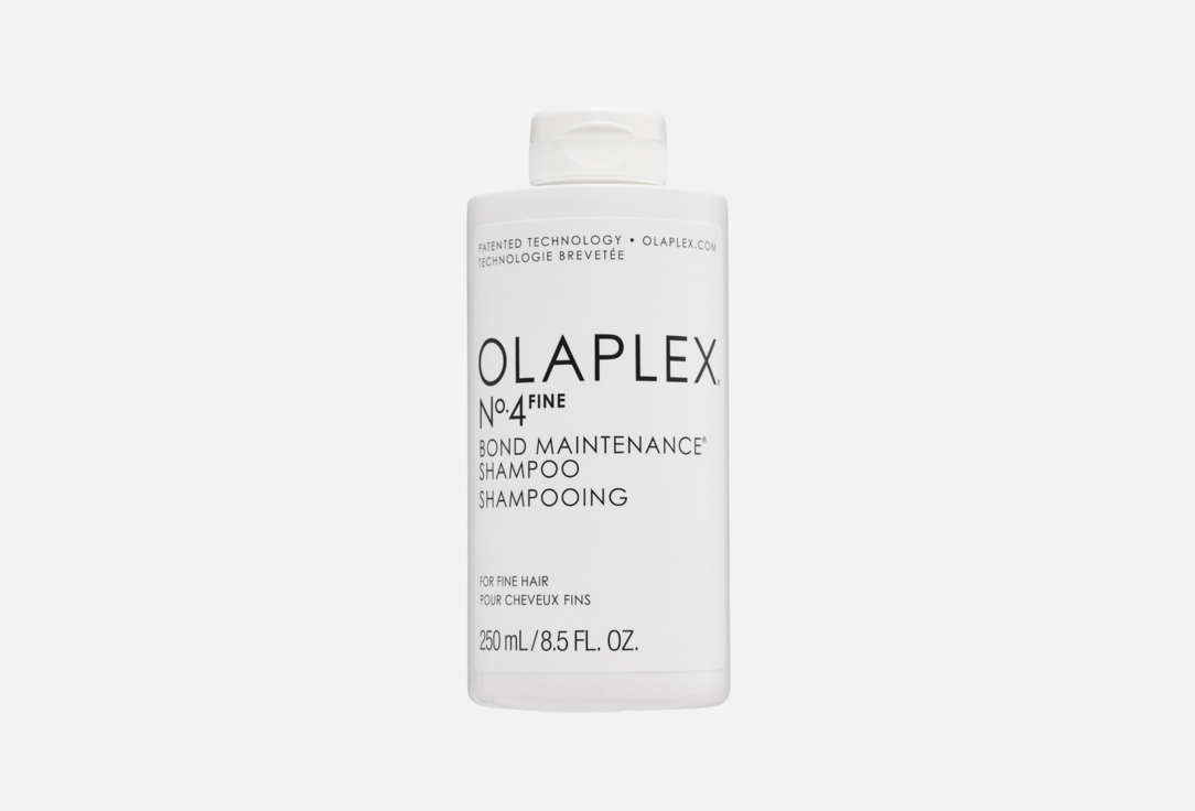 Шампунь для волос OLAPLEX, No.4 Fine Bond Maintenance 250 мл
Шампунь для волос OLAPLEX, No.4 Fine Bond Maintenance 250 мл