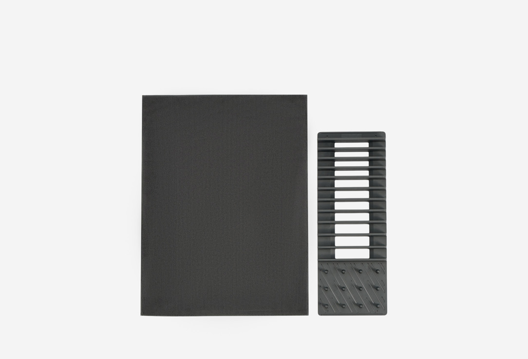 Сушилка пластиковая с ковриком для сушки посуды DENASTIA, Серый, Большой размер, тёмно-серая 2 шт
Сушилка пластиковая с ковриком для сушки посуды DENASTIA, Серый, Большой размер, тёмно-серая 2 шт