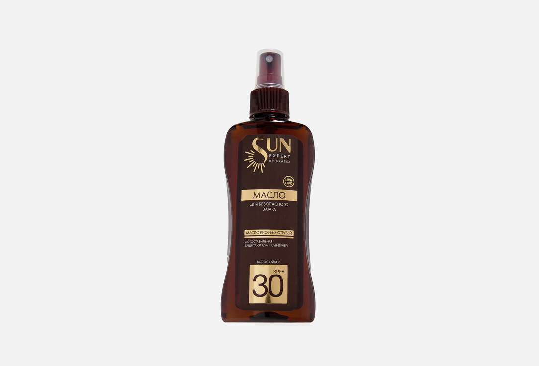 Масло для безопасного загара SPF30 KRASSA, Масло рисовых отрубей 180 мл
Масло для безопасного загара SPF30 KRASSA, Масло рисовых отрубей 180 мл