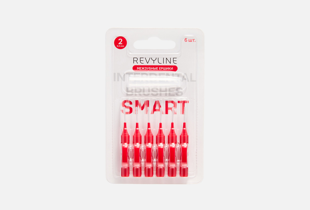 Межзубные ершики REVYLINE, Smart 0,5 мм, красные 6 шт
Межзубные ершики REVYLINE, Smart 0,5 мм, красные 6 шт