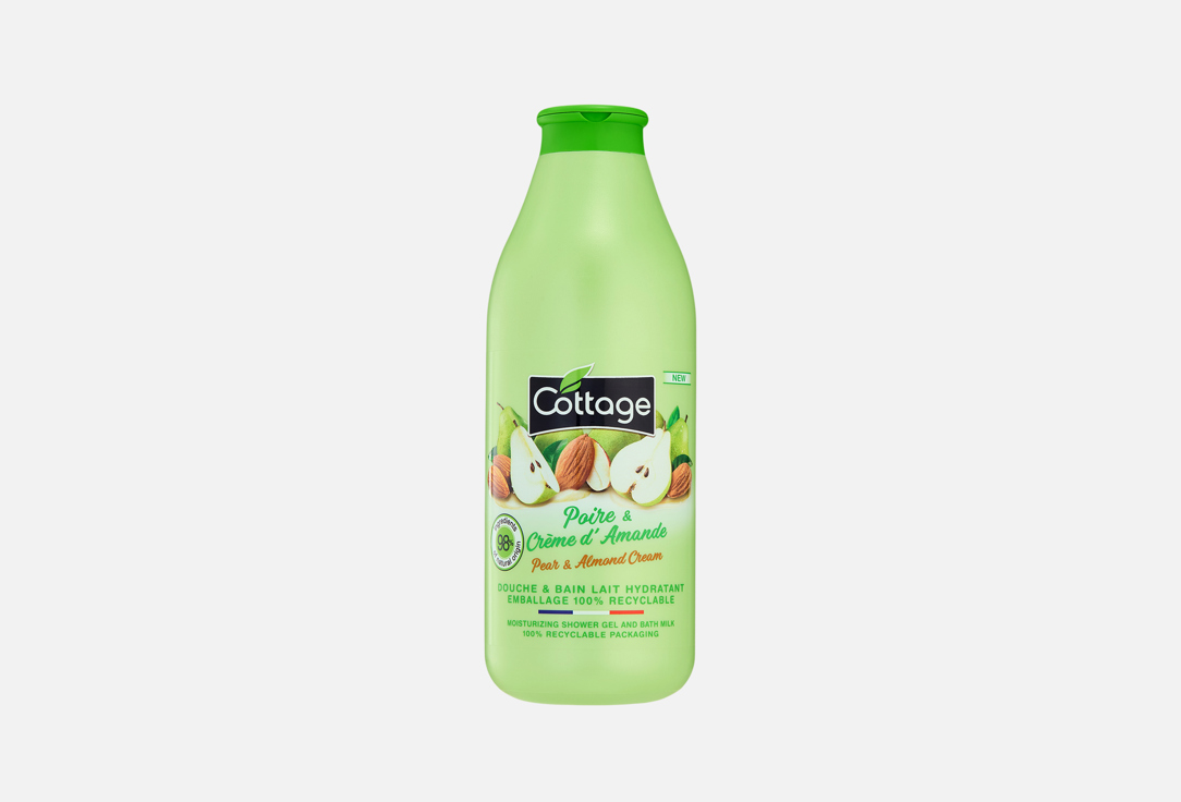 Гель-пена для душа и ванны 2в1 COTTAGE, Pear & Almond cream 750 мл
Гель-пена для душа и ванны 2в1 COTTAGE, Pear & Almond cream 750 мл
