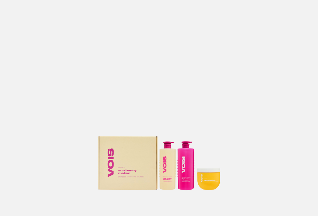 Набор для ухода за волосами VOIS, Sun bunny maker 3 шт
Набор для ухода за волосами VOIS, Sun bunny maker 3 шт