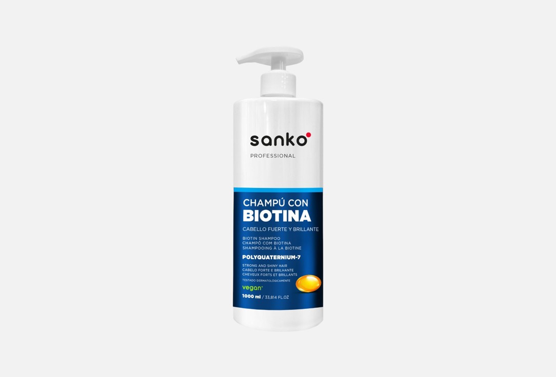 шампунь для волос SANKO, Biotin strengthening 1000 мл
шампунь для волос SANKO, Biotin strengthening 1000 мл