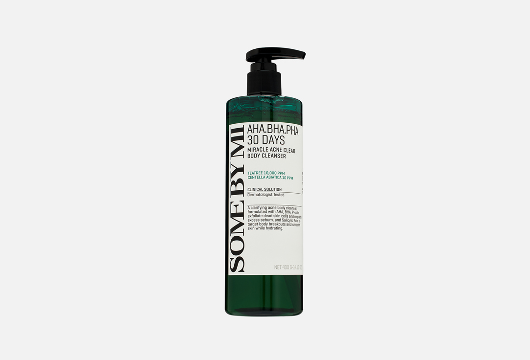 Очищающий гель для тела с кислотами SOME BY MI, AHA·BHA·PHA 30 DAYS MIRACLE ACNE CLEAR 400 г
Очищающий гель для тела с кислотами SOME BY MI, AHA·BHA·PHA 30 DAYS MIRACLE ACNE CLEAR 400 г