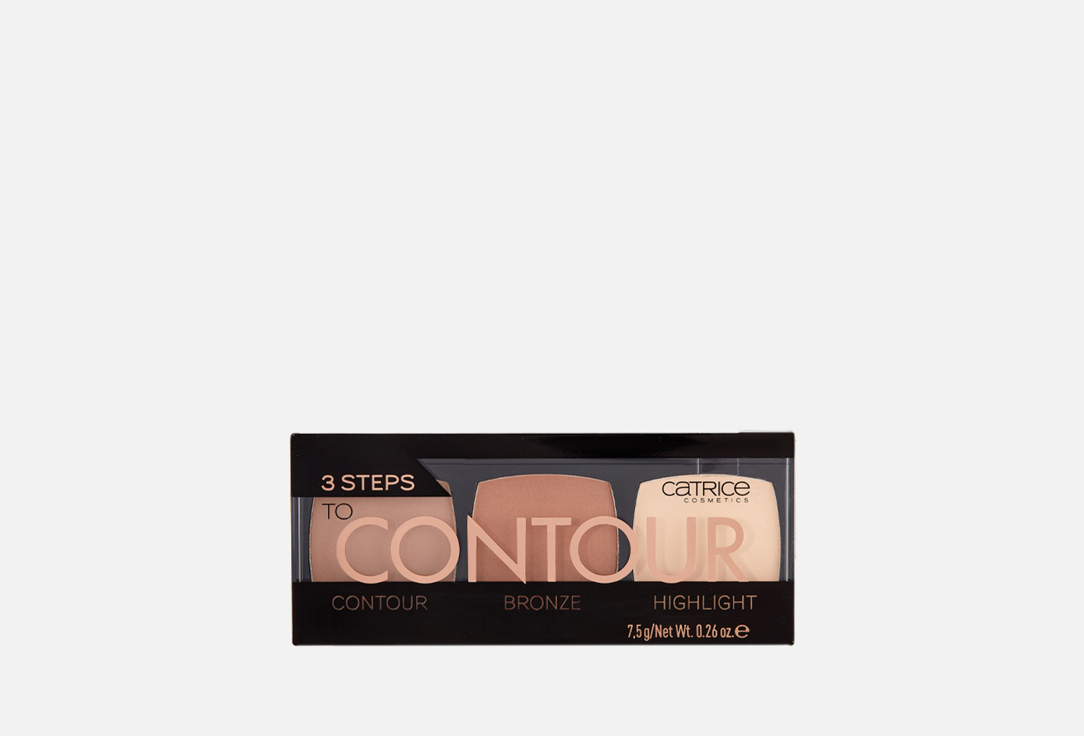 Палетка для лица CATRICE, Коричневый, 3 Steps To Contour Palette 7.5 г
Палетка для лица CATRICE, Коричневый, 3 Steps To Contour Palette 7.5 г