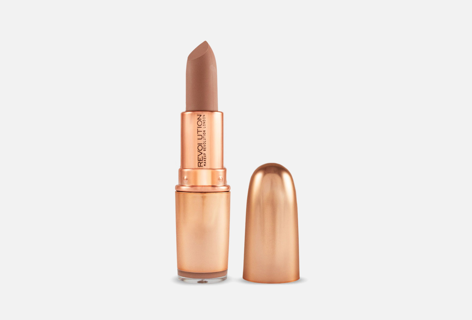MakeUp Revolution МАТОВАЯ ПОМАДА ICONIC MATTE NUDE REVOLUTION LIPSTICK Wishful 5 г купить