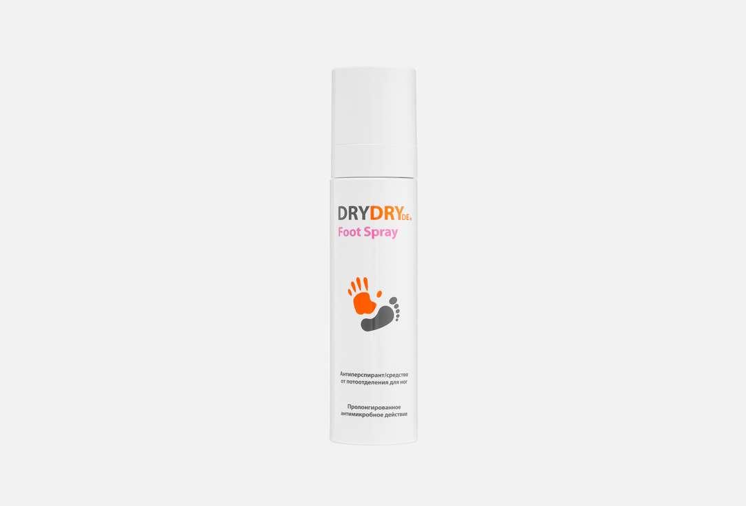 Антиперспирант-спрей для ног DRY DRY, Foot Spray 100 мл
Антиперспирант-спрей для ног DRY DRY, Foot Spray 100 мл