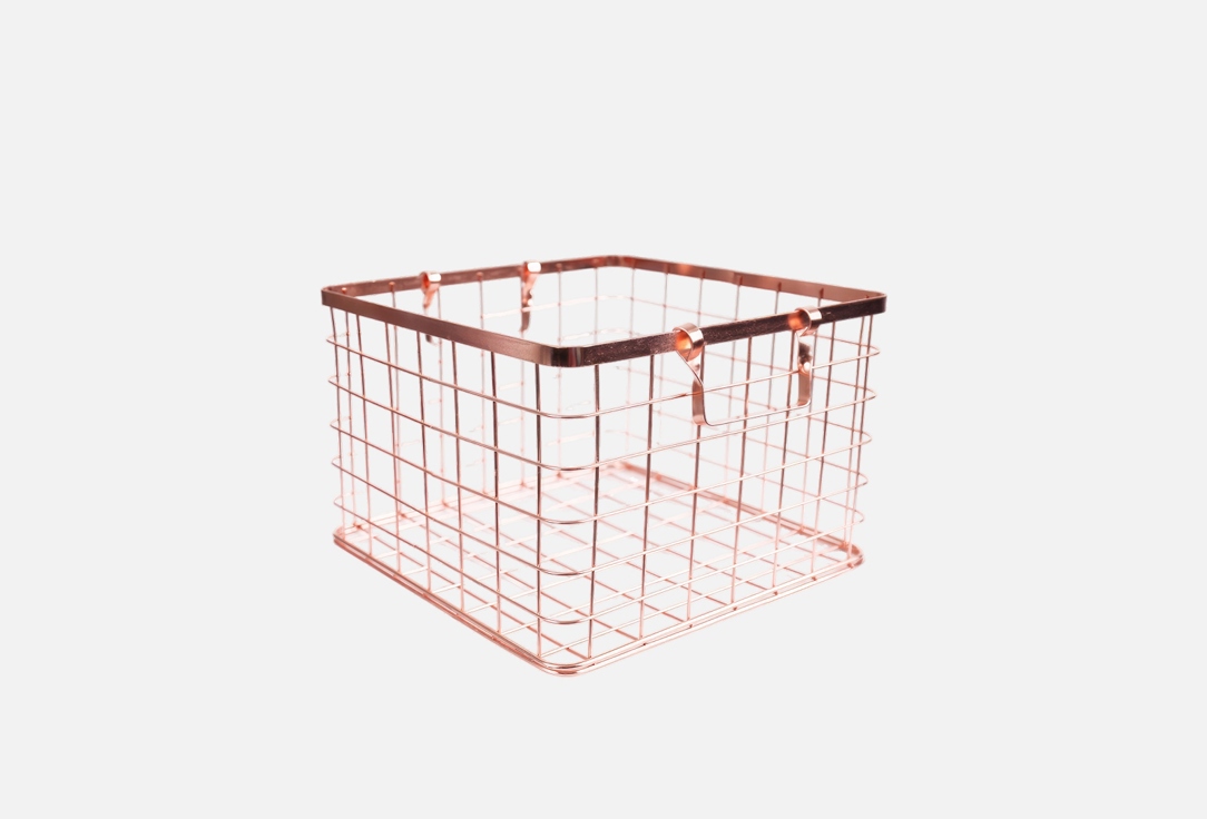 Корзина металлическая N FAMILY, Розовый, Rose Gold, 30*30*20 1 шт
Корзина металлическая N FAMILY, Розовый, Rose Gold, 30*30*20 1 шт