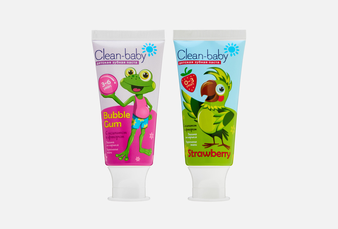 Зубная паста CLEAN-BABY, Clean baby 0-3, 3-6 2 шт
Зубная паста CLEAN-BABY, Clean baby 0-3, 3-6 2 шт