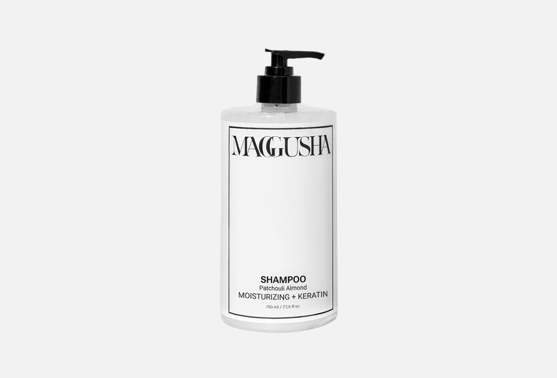 Парфюмированный шампунь для волос MAGGUSHA, Moisturizing + keratin 700 мл
Парфюмированный шампунь для волос MAGGUSHA, Moisturizing + keratin 700 мл