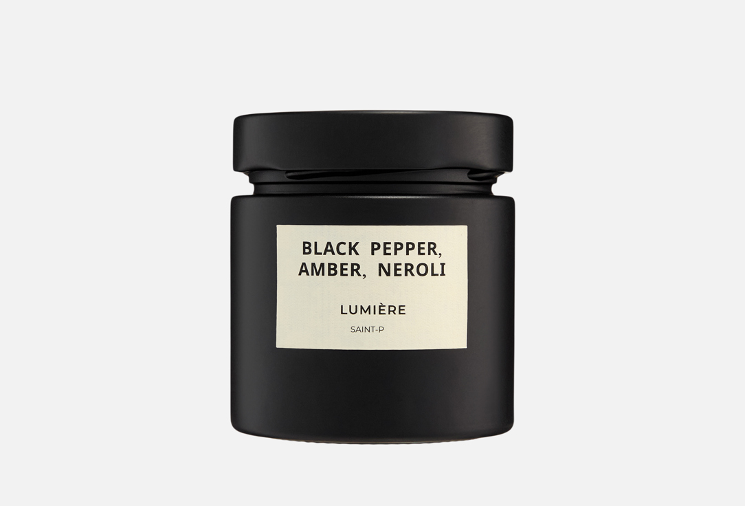 Ароматическая свеча LUMIERE, Белый, Black pepper, amber, neroli 200 мл
Ароматическая свеча LUMIERE, Белый, Black pepper, amber, neroli 200 мл