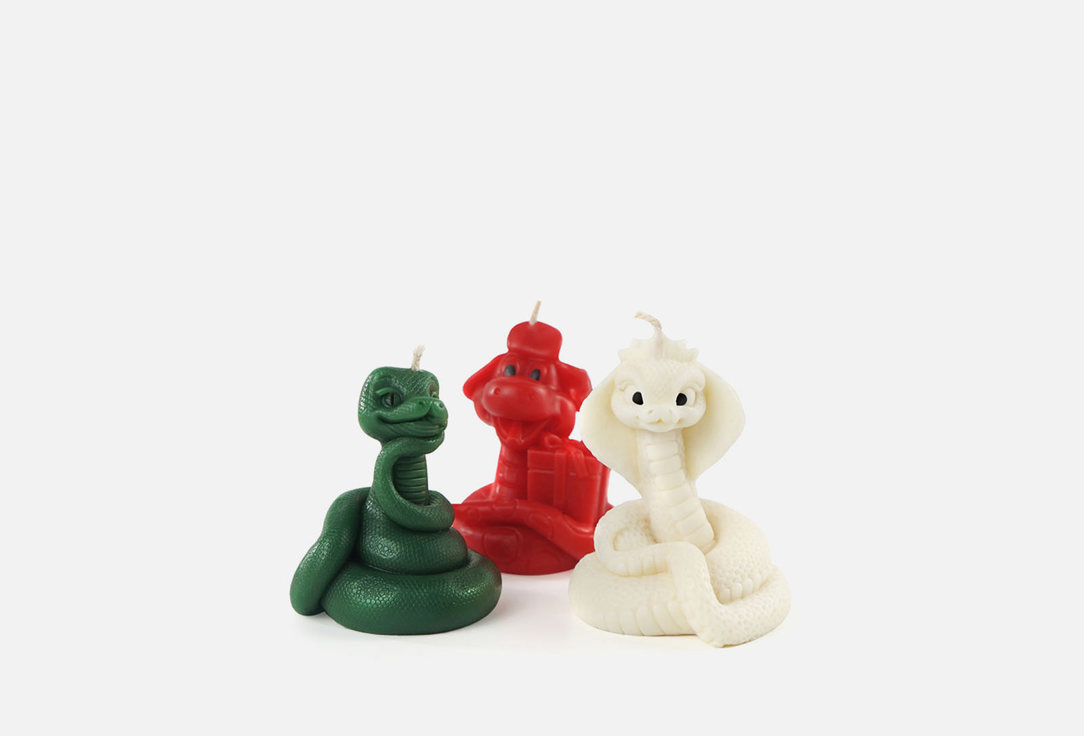 набор декоративных свечей VENEW, Mix snakes 3 шт
набор декоративных свечей VENEW, Mix snakes 3 шт