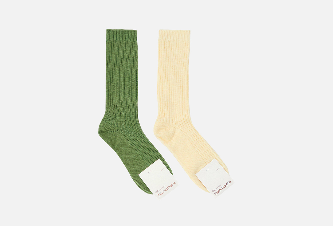 Набор носков TENDEN, Зеленый и молочный 36-39 мл
Набор носков TENDEN, Зеленый и молочный 36-39 мл