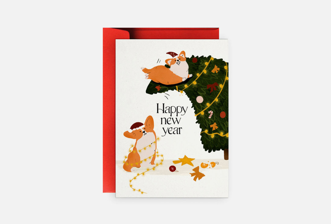 Открытка DUET.STORE, Корги на ёлке 1 шт
Открытка DUET.STORE, Корги на ёлке 1 шт