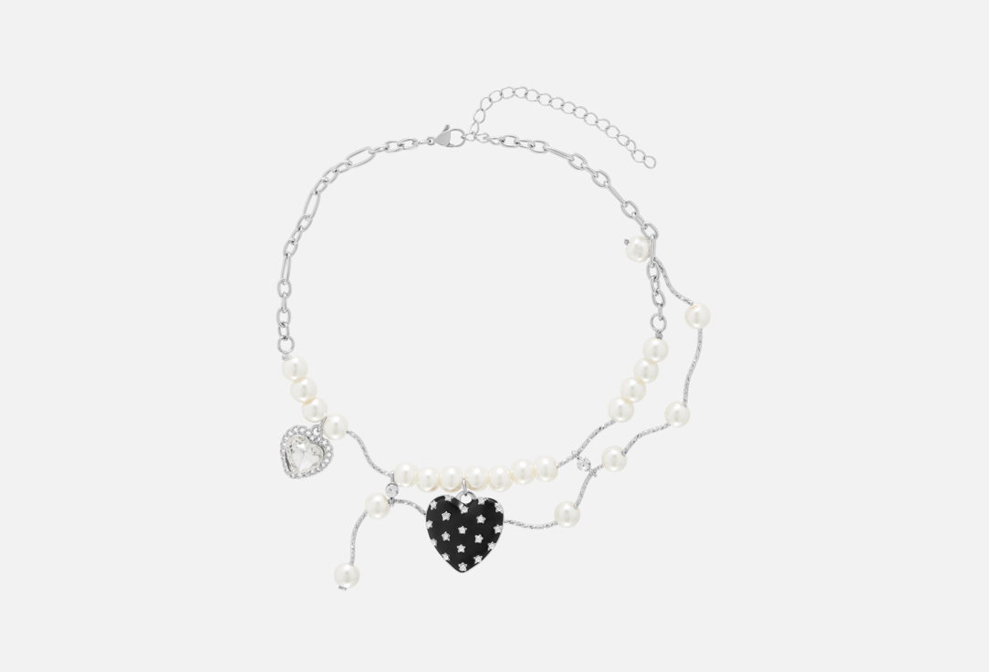 Колье PABUR, BLACK&WHITE HEART серебряный 1 шт
Колье PABUR, BLACK&WHITE HEART серебряный 1 шт
