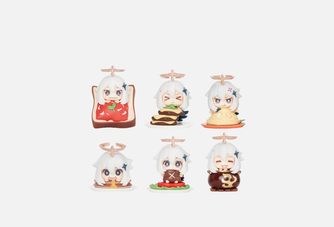 Набор фигурок GENSHIN IMPACT, Paimon Delicacies 6 шт
Набор фигурок GENSHIN IMPACT, Paimon Delicacies 6 шт