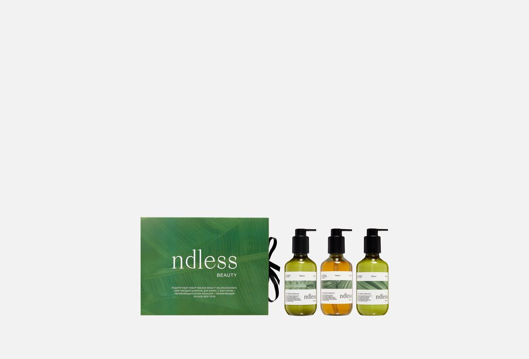 Подарочный набор для ТЕЛА И ВОЛОС NDLESS BEAUTY, Balance 3 шт
Подарочный набор для ТЕЛА И ВОЛОС NDLESS BEAUTY, Balance 3 шт