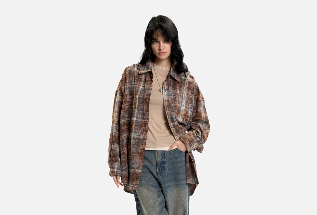 Рубашка в клетку ALZA, Коричневый, Со стразами ONE SIZE мл
Рубашка в клетку ALZA, Коричневый, Со стразами ONE SIZE мл