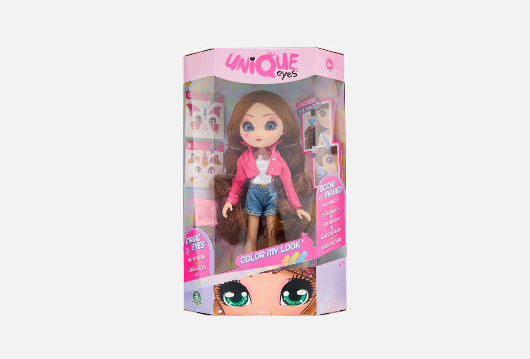 Кукла UNIQUE EYES, Sofia with stickers and rhinestones
Кукла UNIQUE EYES, Sofia with stickers and rhinestones