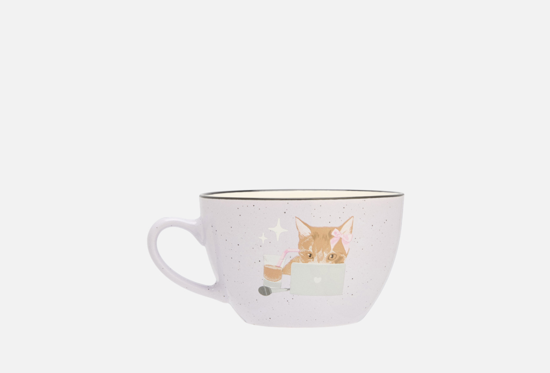 Кружка керамическая ZAKKA, Принт, Деловая киса 1 шт
Кружка керамическая ZAKKA, Принт, Деловая киса 1 шт