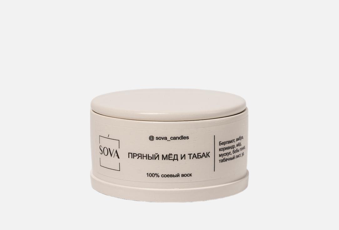 Ароматическая свеча SOVA, Пряный мёд и табак 60 мл
Ароматическая свеча SOVA, Пряный мёд и табак 60 мл