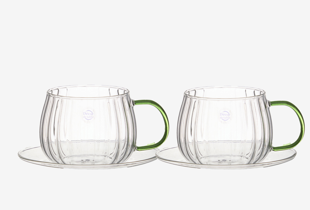 Набор чайных пар DÉCOR DE TABLE, Прозрачный, Cafe de Paris 2 пар
Набор чайных пар DÉCOR DE TABLE, Прозрачный, Cafe de Paris 2 пар