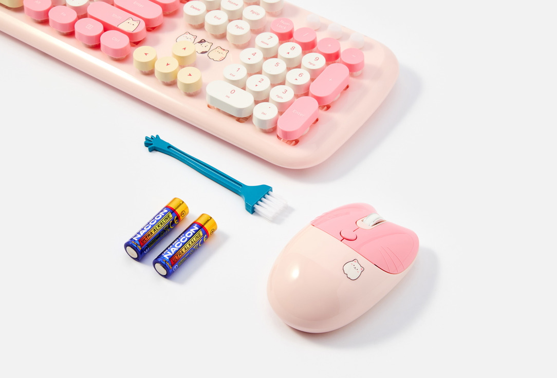 Беспроводной комплект клавиатуры и мыши MOFII, Розовый, 648M3AG 1 шт
Беспроводной комплект клавиатуры и мыши MOFII, Розовый, 648M3AG 1 шт