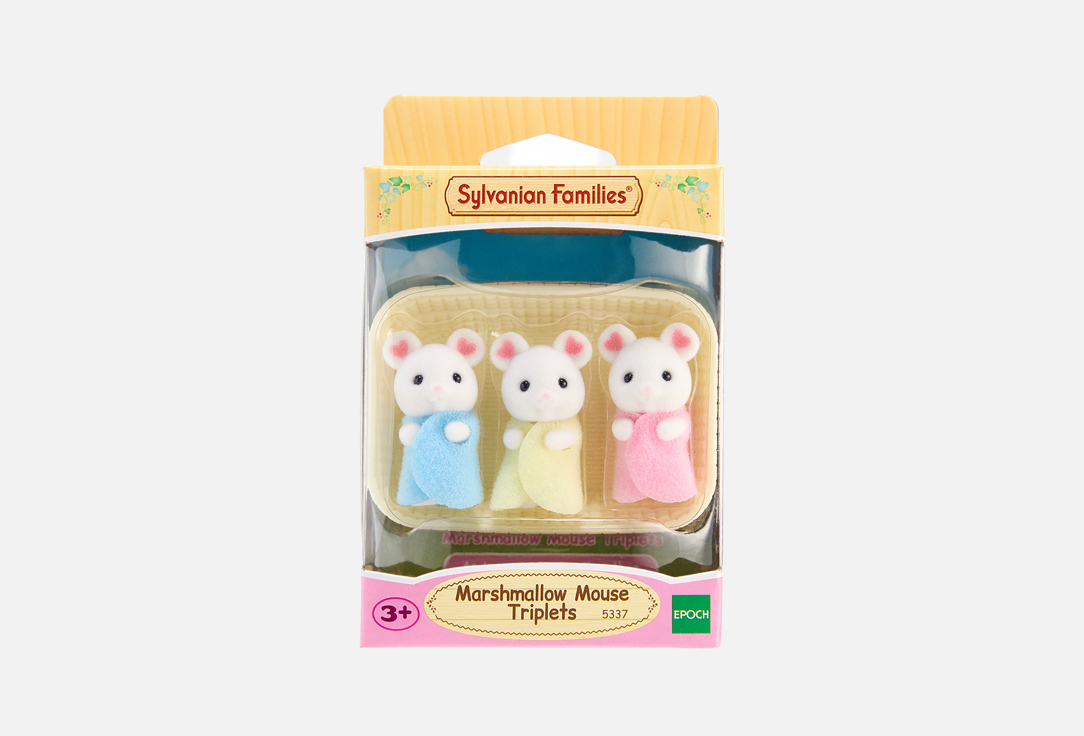 Игровой набор SYLVANIAN FAMILIES, Тройняшки Зефирные мышата 4 шт
Игровой набор SYLVANIAN FAMILIES, Тройняшки Зефирные мышата 4 шт