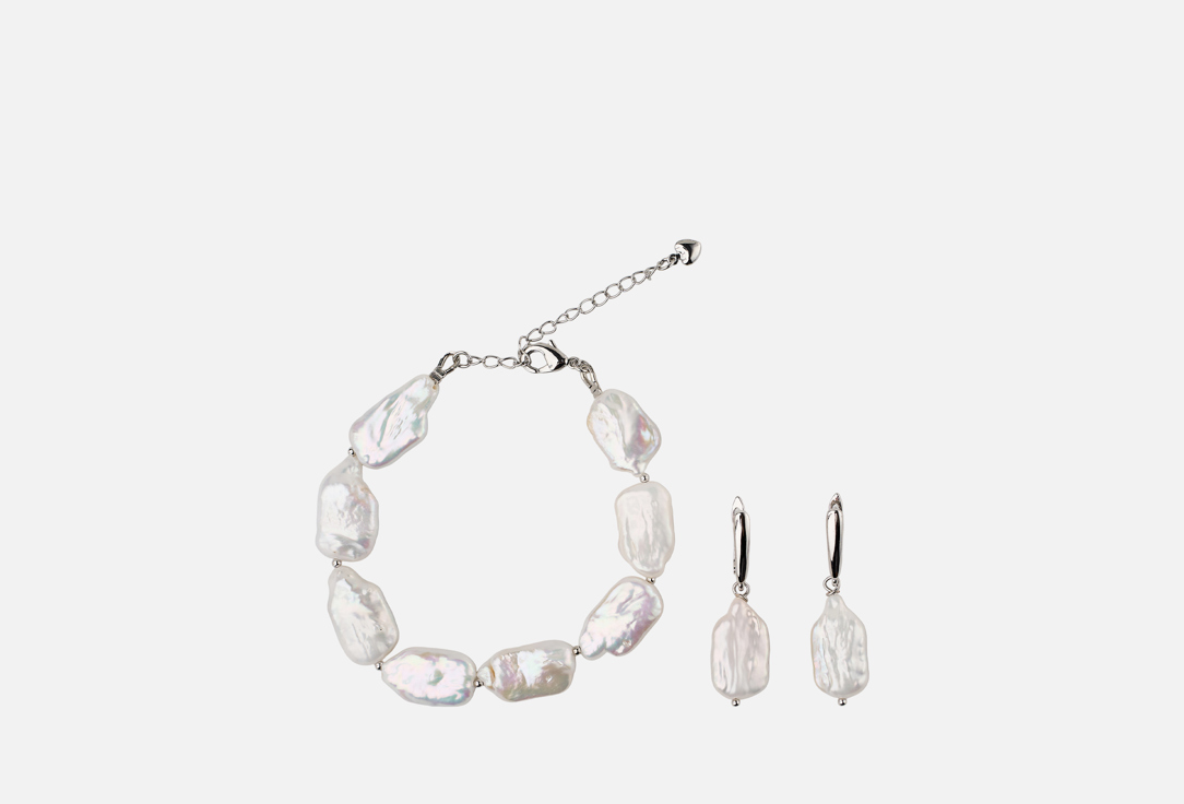 Набор украшений: браслет и серьги 19.STONE, Из прямоугольного жемчуга 3 шт
Набор украшений: браслет и серьги 19.STONE, Из прямоугольного жемчуга 3 шт