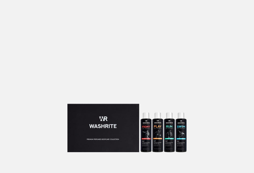 Подарочный набор парфюмированных гелей для душа 3в1 WASHRITE, Sport collection 4 шт
Подарочный набор парфюмированных гелей для душа 3в1 WASHRITE, Sport collection 4 шт