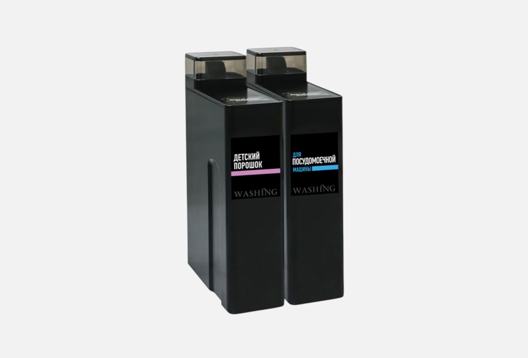 Контейнер WELHOME, Черный, Для порошка и геля для стирки 2 шт
Контейнер WELHOME, Черный, Для порошка и геля для стирки 2 шт