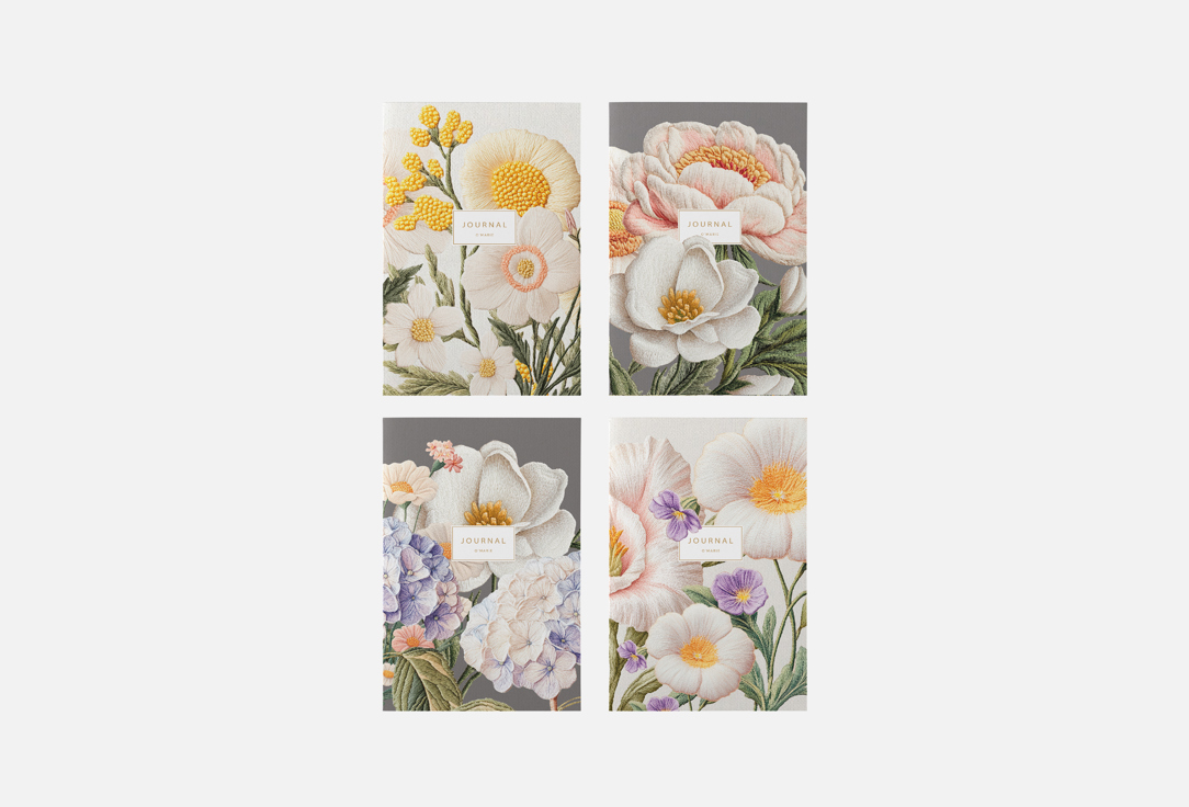 Набор блокнотов OMARIE, Цветы 4 шт
Набор блокнотов OMARIE, Цветы 4 шт