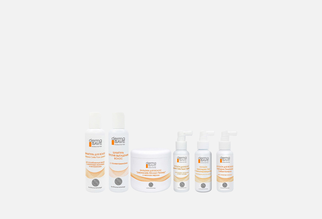 Набор для роста волос DERMASAVE, Трихологический 6 шт
Набор для роста волос DERMASAVE, Трихологический 6 шт