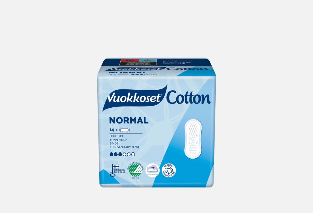 Гигиенические прокладки VUOKKOSET, Cotton normal 14 шт
Гигиенические прокладки VUOKKOSET, Cotton normal 14 шт