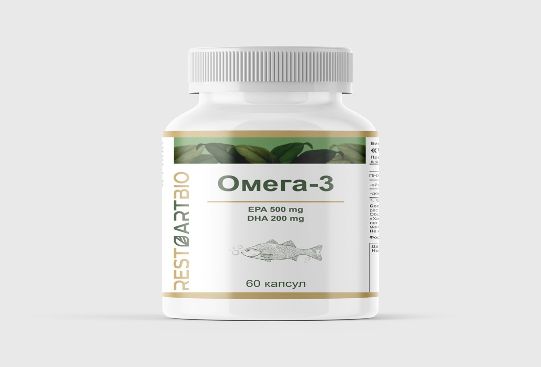 Омега-3 RESTARTBIO, 90% 1800 мг в капсулах 60 шт
Омега-3 RESTARTBIO, 90% 1800 мг в капсулах 60 шт