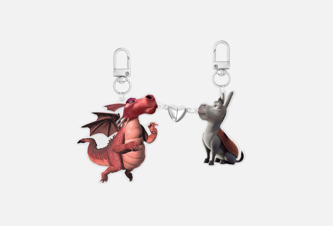 Парные магнитные брелоки MUF-MUF, Осел и дракониха 1 пар
Парные магнитные брелоки MUF-MUF, Осел и дракониха 1 пар