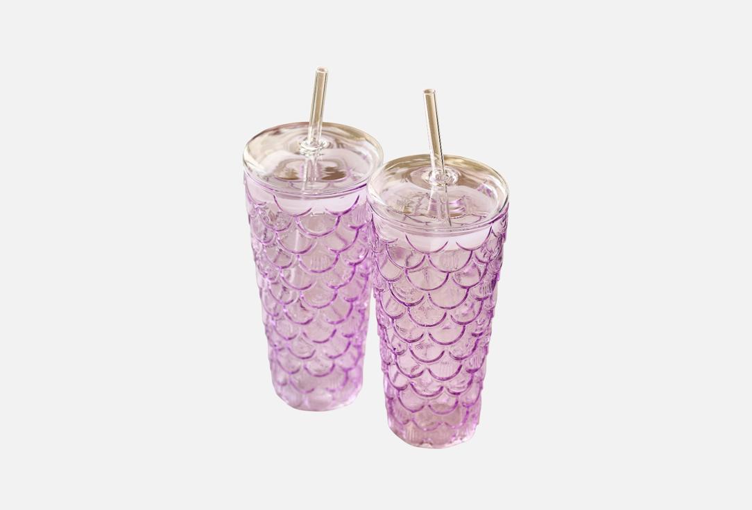 Набор стаканов с крышкой и трубочкой ROOMI, Сиреневый, Сиреневые 2 шт
Набор стаканов с крышкой и трубочкой ROOMI, Сиреневый, Сиреневые 2 шт