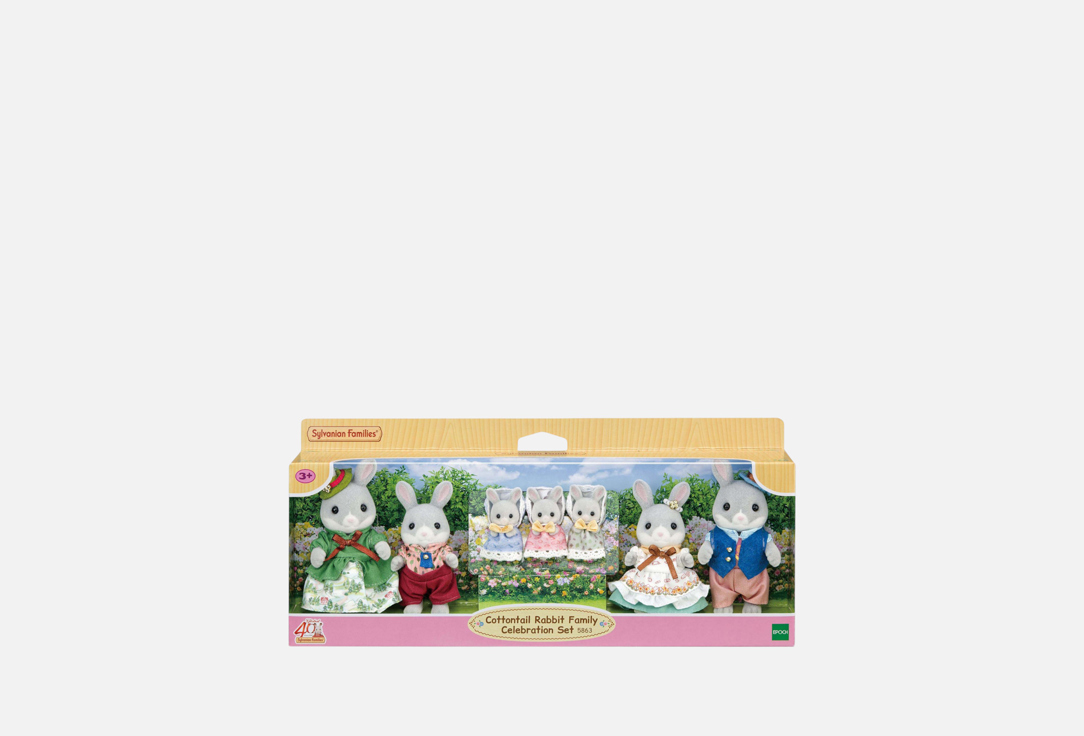Игровой набор SYLVANIAN FAMILIES, Семья Серых кроликов 7 шт
Игровой набор SYLVANIAN FAMILIES, Семья Серых кроликов 7 шт