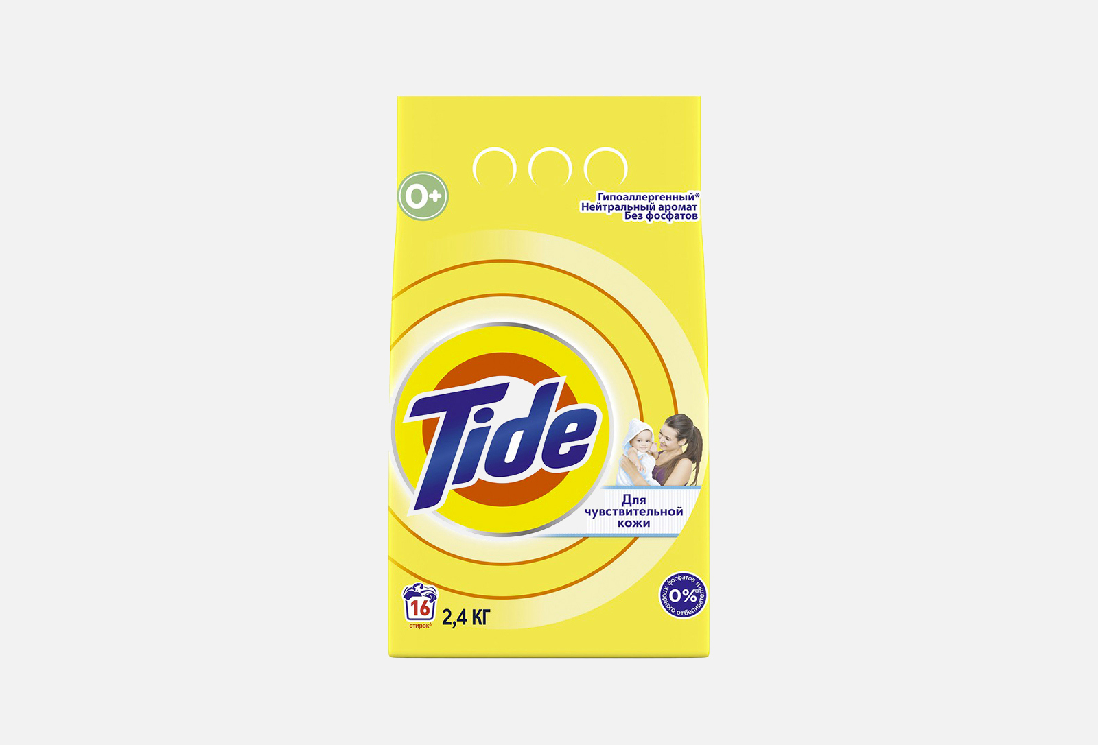 Tide детский стиральный порошок Baby 2400 г — купить, цена в Москве
