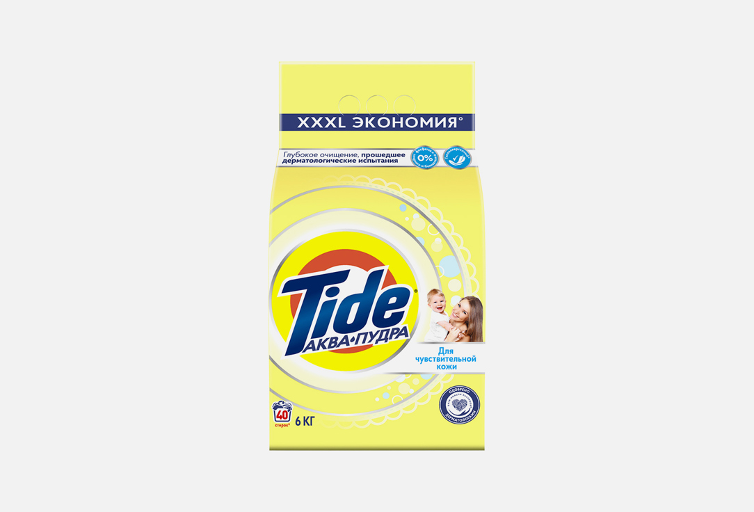 

Стиральный порошок TIDE, Для чувствительной детской кожи 6000 г