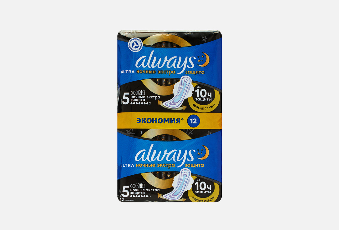 Изображение товара Гигиенические прокладки, 12 шт Always Ultra Night Extra