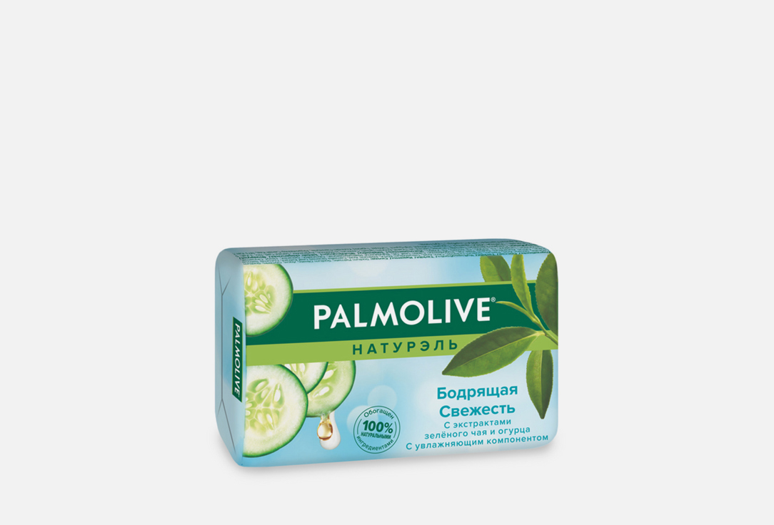 Изображение товара Туалетное твердое мыло Palmolive Натурэль Freshness с зеленым чаем и огурцом 90 г
